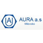 AURA a.s. – řídicí systémy a měřící přístroje (pobočka Milevsko) – logo společnosti